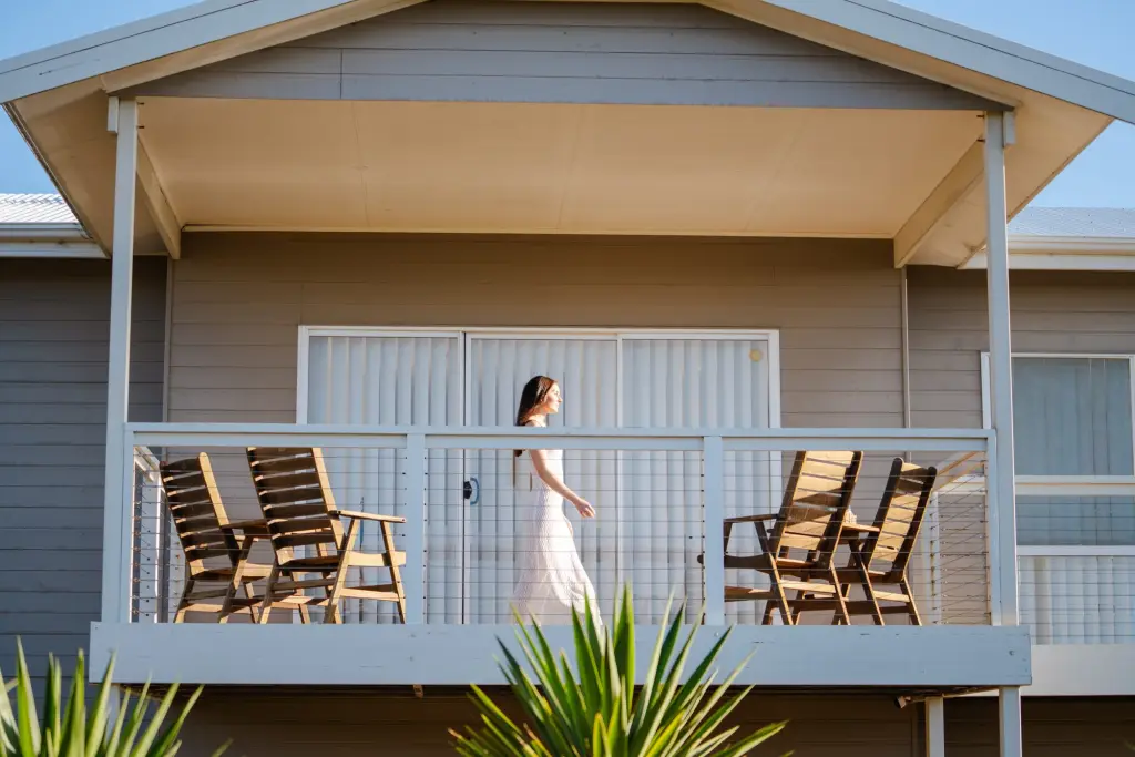 Balcony overlooking the dunes