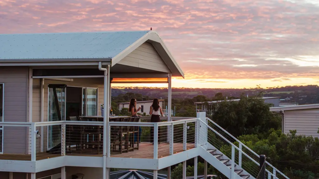 Sunset drinks on the upper deck