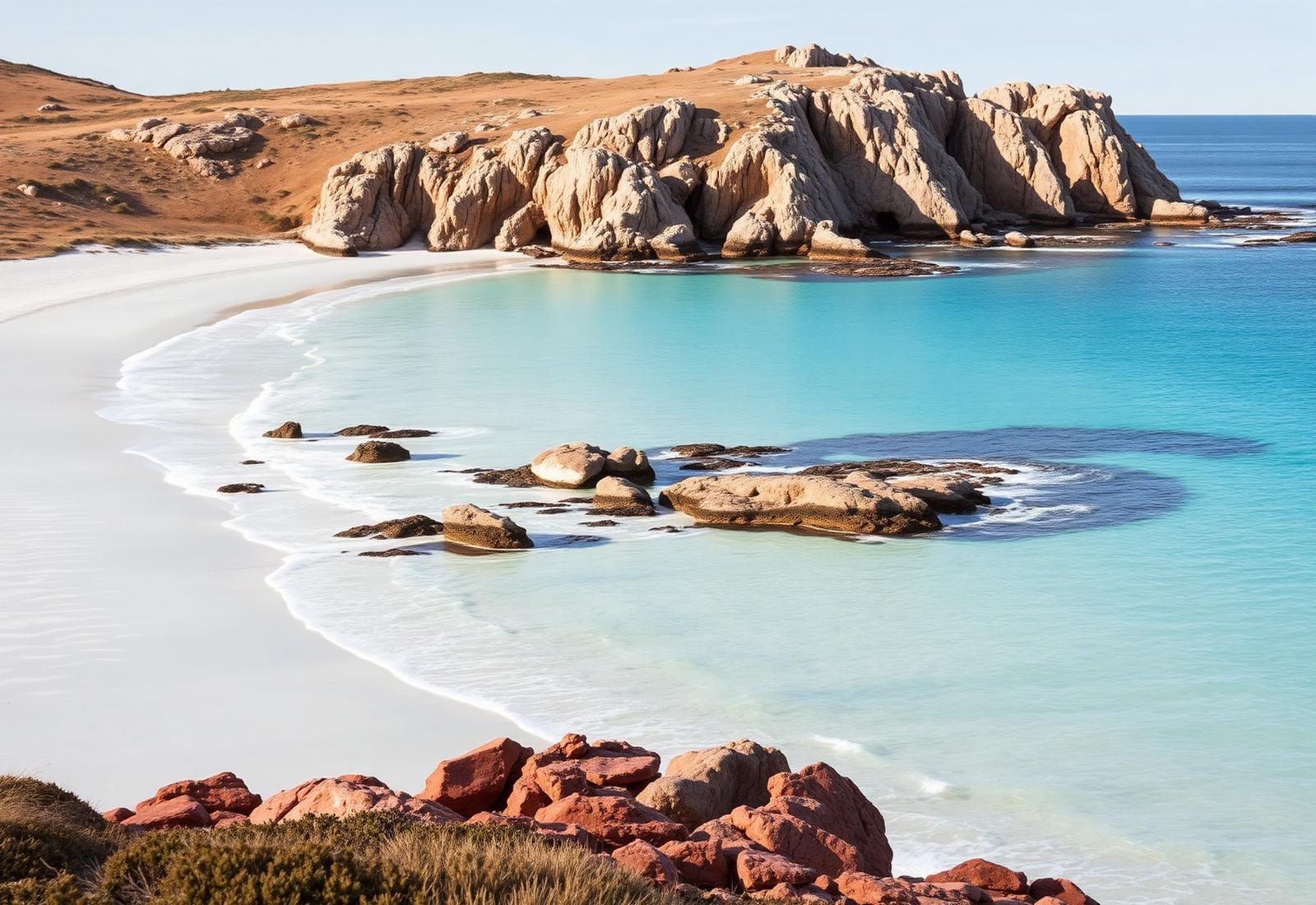A quiet beach on Kangaroo Island